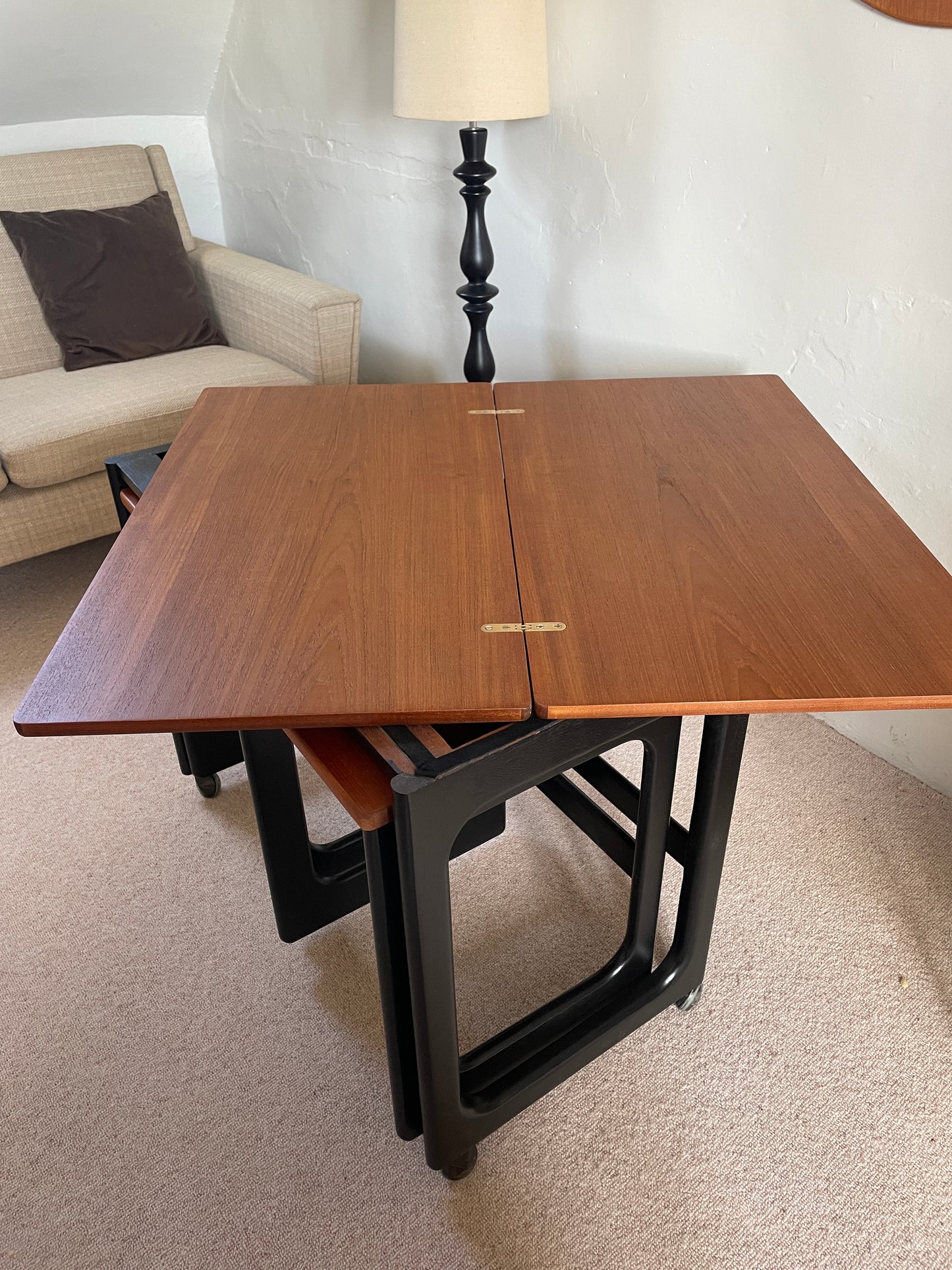 1960s McIntosh Teak Triform Nest of Tables