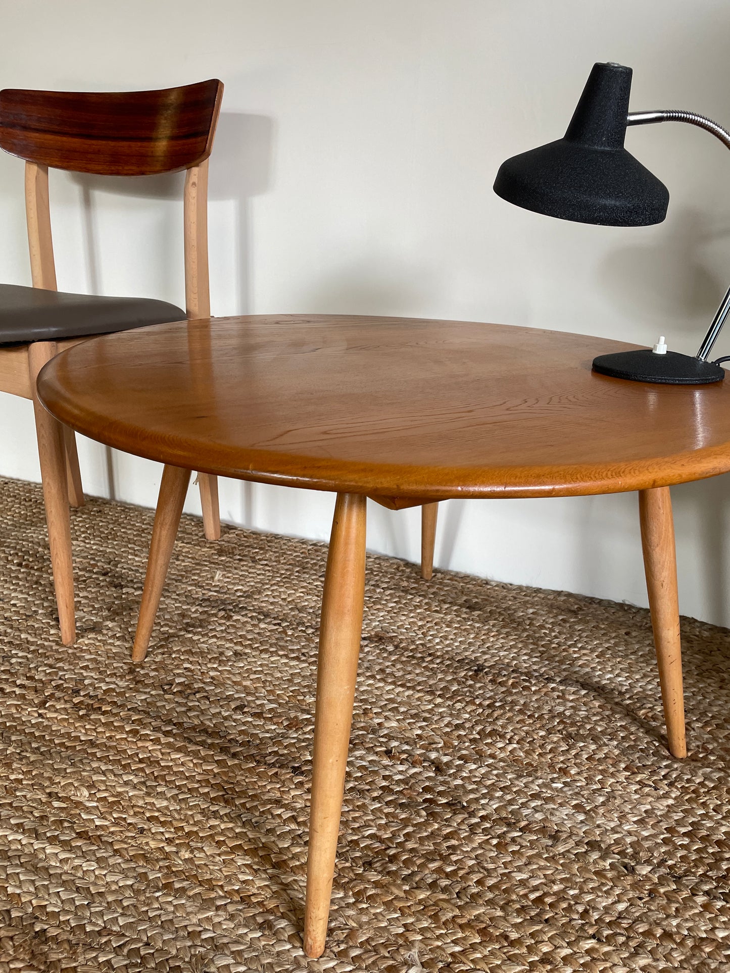 1960s Circular Ercol Occasional Table