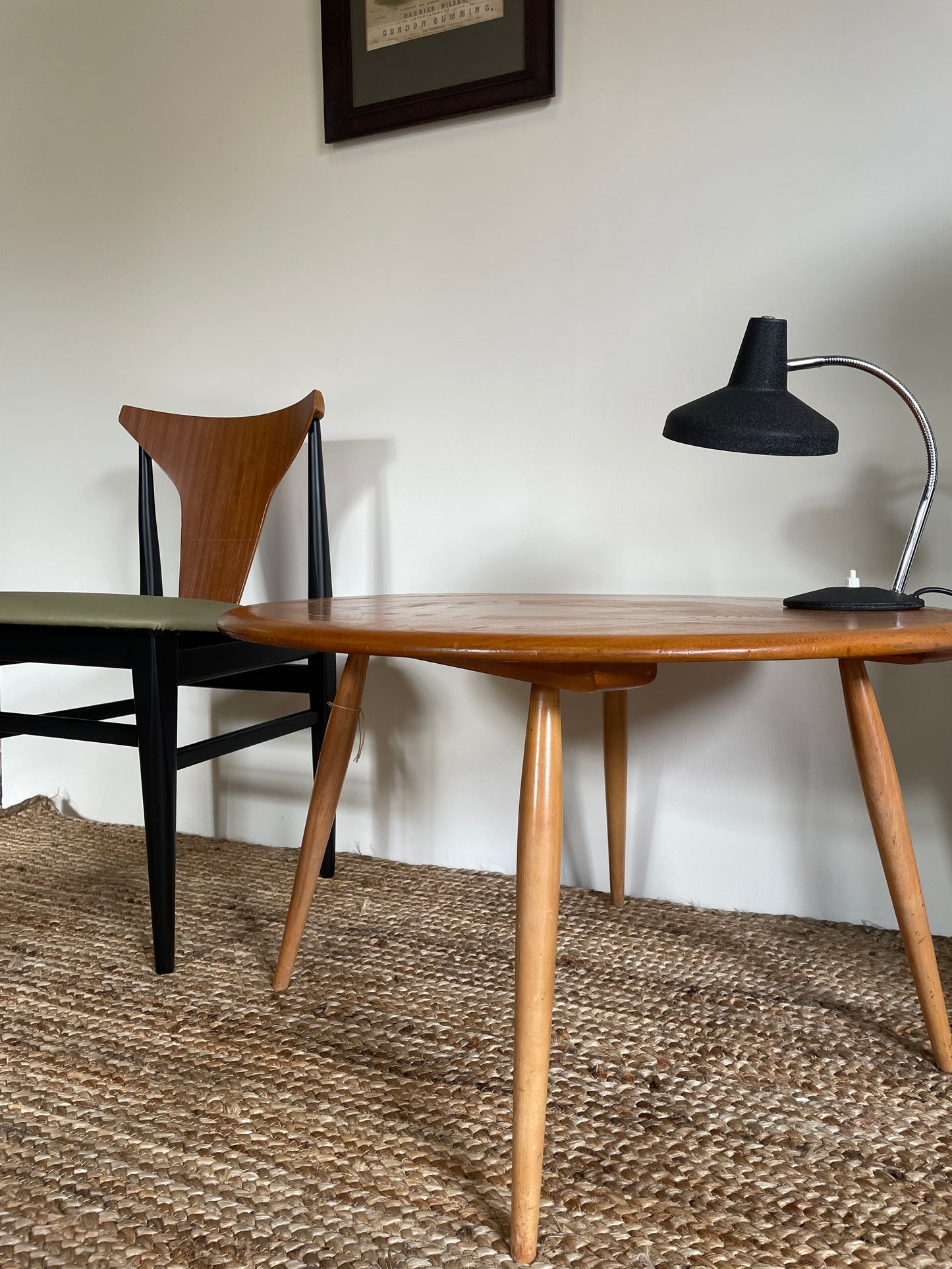 1960s Circular Ercol Occasional Table