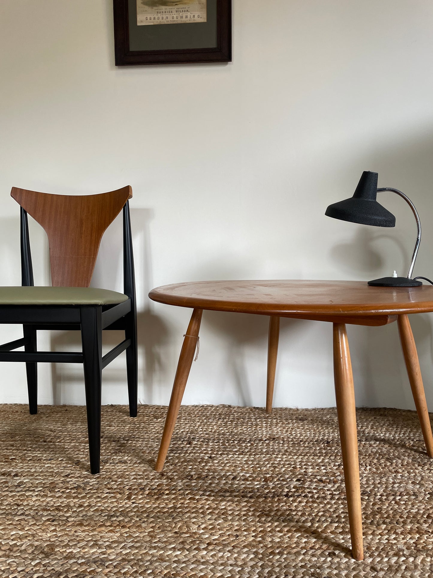 1960s Circular Ercol Occasional Table