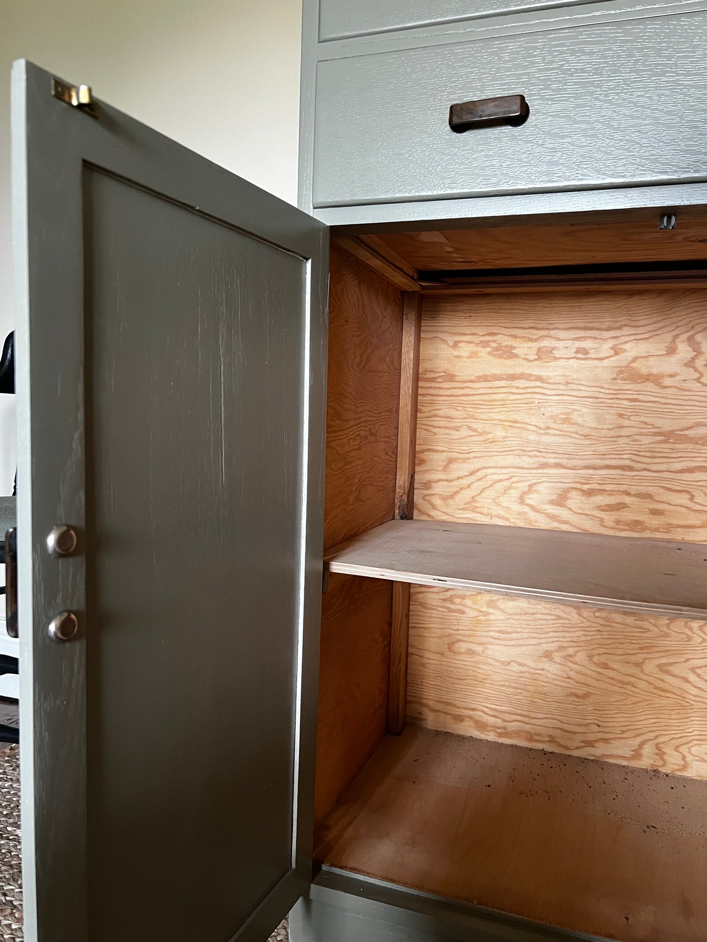 1940s Utility Cupboard in Treron Green