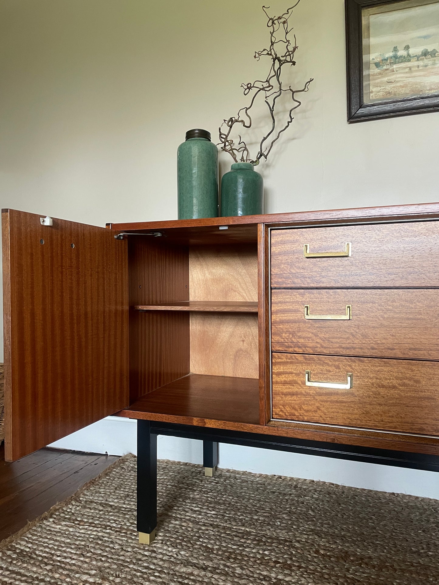 1960s E Gomme for G Plan Tola Compact Sideboard