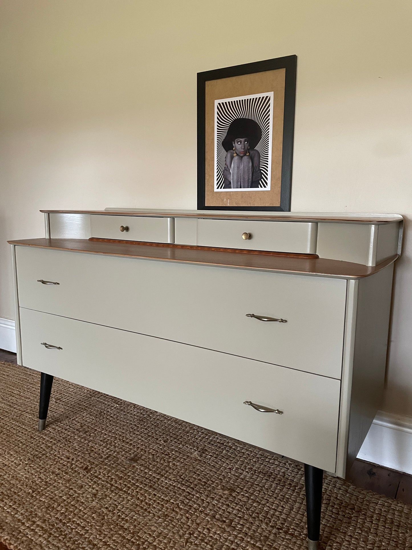 Mid Century Sputnik Chest of Drawers