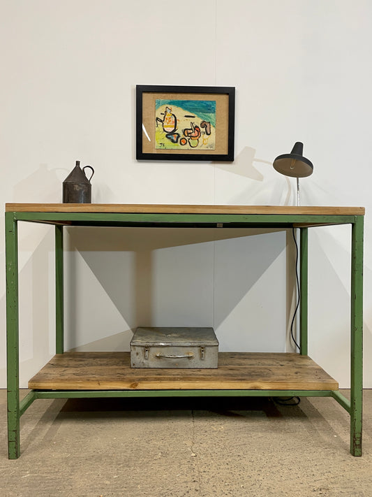 Industrial Vintage Console Table