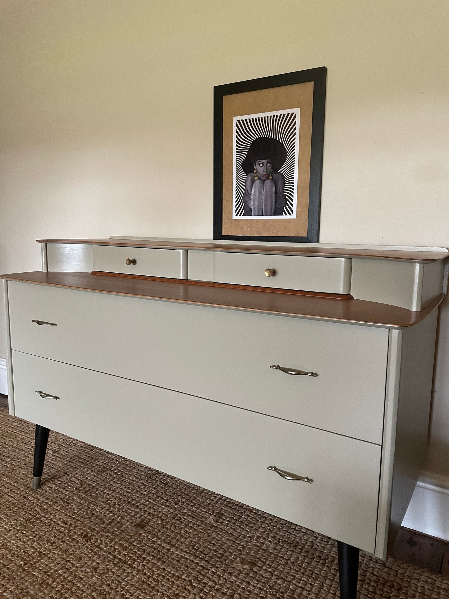 Mid Century Sputnik Chest of Drawers