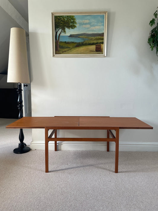 Mid Century Extendable Sliding Coffee Table By Wilhelm Renz